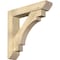 Ekena Millwork Merced Slat Rough Sawn Bracket w/ Offset Brace, Douglas Fir, 6"W x 28"D x 28"H BKT0604X28X28MRC06RDF - alternate 1
